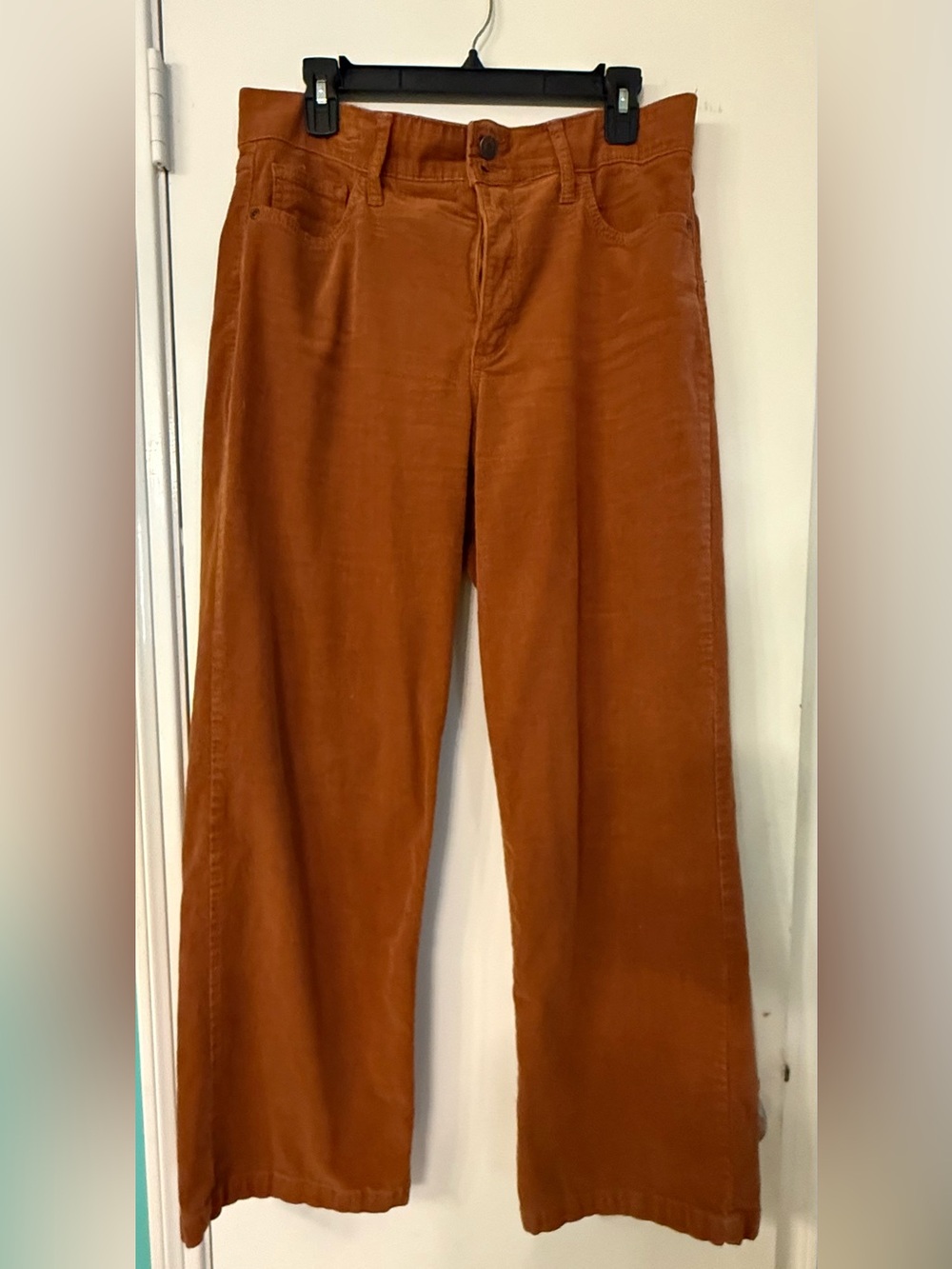 St. John's Bay Wide-Leg Jeans in Burnt Orange